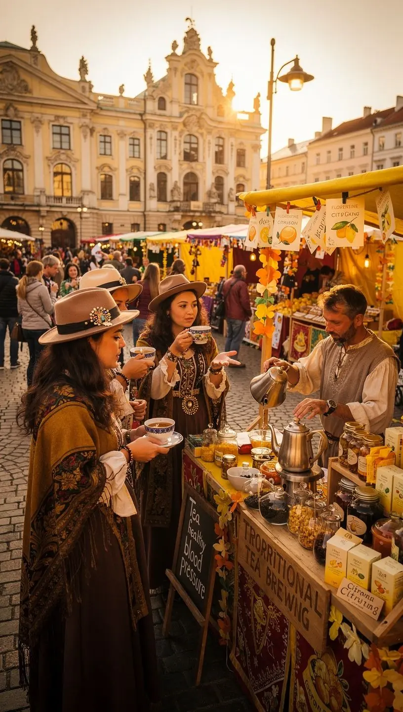 Itališko sodo vaizdas su žydinčiomis gėlėmis ir senovinėmis akmens skulptūromis.